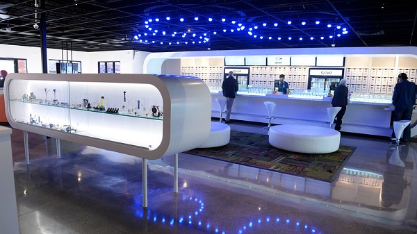 Ajoya is a new marijuana dispensary in Louisville, CO and it's interior space offers a new retail experience for customers. The interior was designed by Roth Sheppard Architects. Photos of the colorful space on Thursday, November 12, 2015. (Photo by Cyrus McCrimmon/The Denver Post)