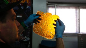 The marijuana derivative drug shatter can have a consistency resembling peanut brittle. (Brennan Linsley/Associated Press)