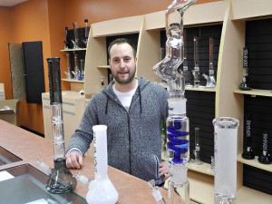 Jake Langs is manager of the Cannabis Supply Company, a store that is opening Saturday at 164 Colborne St. W. (Vincent Ball/The Expositor)