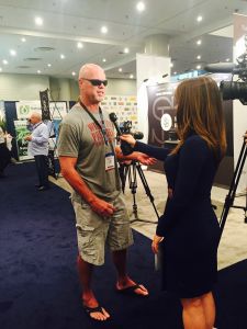 Former Bears QB Jim McMahon was at the Cannabis World Congress and Business Expo to advocate for medical marijuana in the NFL. (Photo: Josh Keefe/Observer)