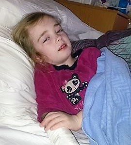 Ava before taking CBD - image courtesy of Twomey-Barry family