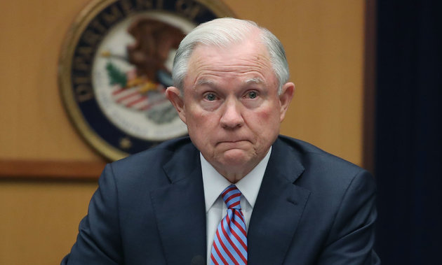 Attorney General Jeff Sessions may not like that some states have legalized marijuana. But he's outnumbered. (Photo by Mark Wilson/Getty Images)