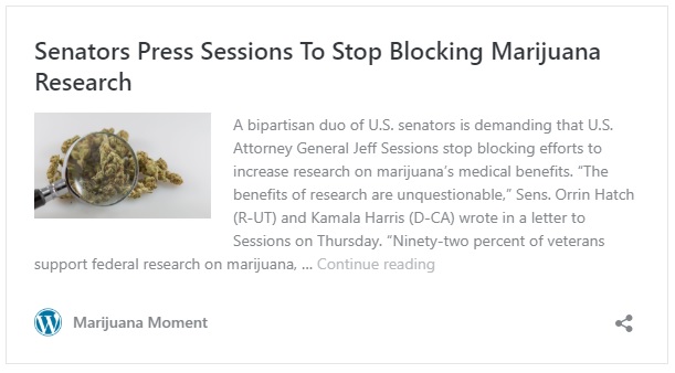 “Research on marijuana is necessary to resolve critical questions of public health and safety..."