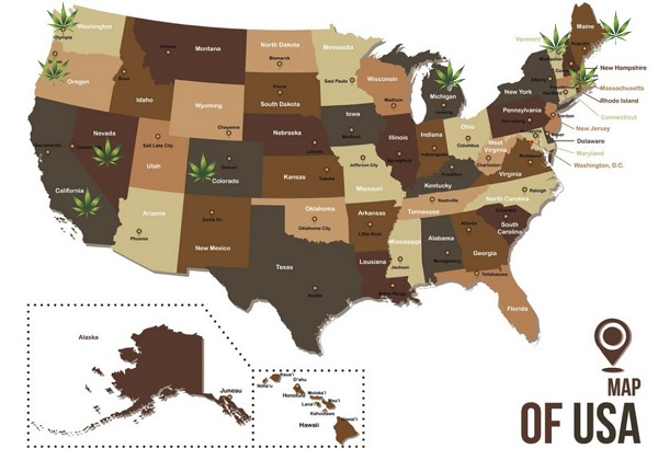 As of writing this article, Michigan was the last state to legalize marijuana.